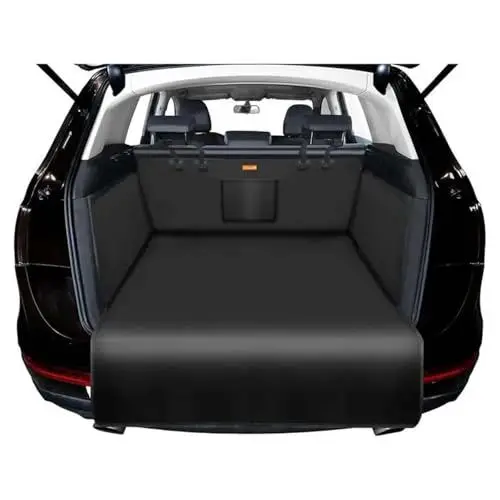 Produktbild: ZQYCD Hundedecke Kofferraumschutz Auto für Jeep Compass/Jeep Renegade/Jeep Renegade, Kofferraumdecke Hunde mit Seiten und Ladekantenschutz Wasserdicht Kratzfest Zubehör