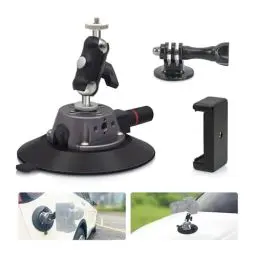 Produktbild: ZQZiQi 6″Kamera Saugnapfhalterung mit Kugelkopf Magic Arm und 1/4″Schraube,Saugnapf Halterung,Kamera Autohalterung,Saugnapfhalterung für Kamera/Action Kamera/Telefon