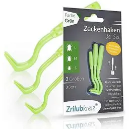 Produktbild: Zrilubkrelz® Zeckenzange Zeckenhaken Zeckenentferner | 3er Set Zeckenhebel | Premium Zeckenschutz für z.B. Hund, Katze, Pferd e.t.c. | Alternative zur Zeckenkarte, Zeckenmittel, Zeckenpinzette
