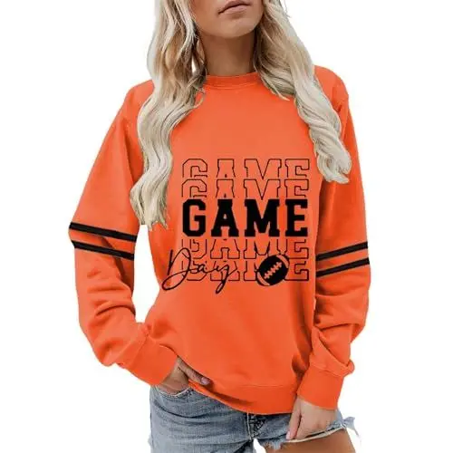 Produktbild: ZTFYKLIN Cyber of Monday Deals 2024 Oversized Tshirt Maritime Kleidung Damen Farbblock Shirt Damen Halloween Bekleidung Damen Katzen Pullover Katze Tshirt Karneval Damen Womens Festival Outfit