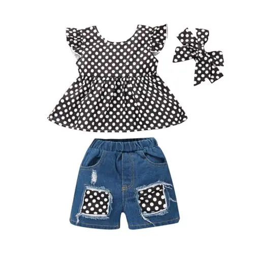 Produktbild: Uwdiohq Damen Unisex Langarm-Hosen-Set für Kinder, Pullover-Schutz-Hosen-Set Strampler Neugeborene Kostüm 98/104 Mädchen Baby Kurzarm Anzug Maedchen Hochzeit