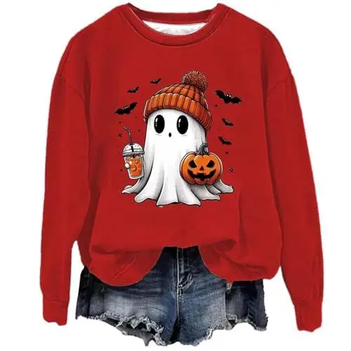 Produktbild: ZTFYKLIN Rave Outfits Sportbekleidung Damen Teddyfleece+Jacke+Damen Schwarzes Tshirt Damen Langarmshirt Blau Weiss Gestreift Damen Schickes Outfit Damen Weekday Sweatshirt Damen Daily Deals