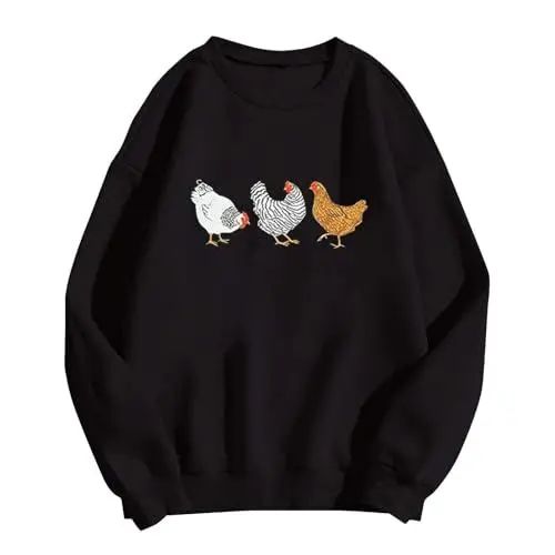 Produktbild: ZTFYKLIN Sales Clearance Lässige Pullover Damen Lange Jacke Damen Sommer Damen Langarmshirt Blau Sweatjacke Maedchen Schwarz Familien Pullover Weihnachten Prime Sales and Deals Today Clearance