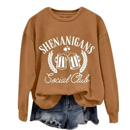 Produktbild: ZTFYKLIN Todays Deals T Shirt Damen Sommer Strickjacke Damen Sommer Langärmliges T Shirt Damen Beige Sweatjacke Maedchen Weihnachts Pullover Man Frau Pulover DAMA Elegant Prime Early Access Sale