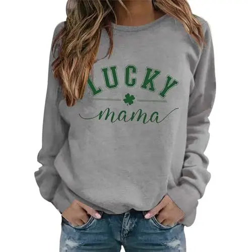 Produktbild: ZTFYKLIN Warehouse Deals Angebote Oberteil Damen Winter Sweatjacke Mit Teddyfutter Damen Silvester Pullover Damen Glitzer Oversize Pullover Damen Beige Weihnachtspulli Damen Hässlich Festival Top