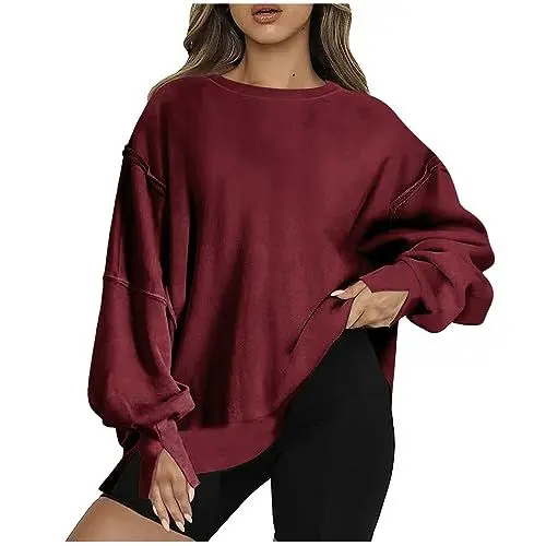 Produktbild: ZTFYKLIN Weihnachtsdeko Sale Oversize Bluse Damen Sommer Winterjacke Damen Teddyfell Sweatshirt Jacke Baumwolle Damen Pull Over Jacke Damen Weihnachspullis Damen Offers 11 and 12 October
