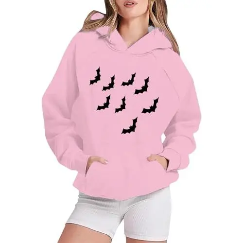 Produktbild: ZTFYKLIN Womens Pyjamas Sale Clearance Kuschelpullover Damen Flauschig Sweatshirt Damen Batik Weihnachtspullover Wichtel Damen Tshirts Teenager Girls Damen Weihnachtspullover Lang Holiday Clothes