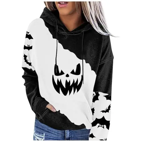 Produktbild: ZTFYKLIN Womens Sale Clearance Clothes Damen Sommer Shirt Damen Bekleidung Hippie Klamotten Fuer Damen Girl Stuff Aesthetic Pullover Bauchfrei Mädchen Holiday Clothes for Women Uk