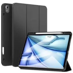 Produktbild: ZtotopCases Schutzhülle für Neu iPad Air 13 Zoll M2 2024/Pro 12,9 Zoll 2018, ultradünn, Smart-Cover, mit integrierter Standfunktion, leicht, Auto-Schlaf-/Funktion, unterstützt Pencil - Schwarz