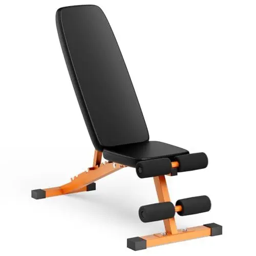 Produktbild: ZTTEN klappbare Hantelbank Verstellbar, Multifunktions Trainingsbank Bauchtrainer Schrägbank mit 6-Fach Verstellbarer Rückenlehne für zu Hause oder im Fitnessstudio,Belastung 300kg