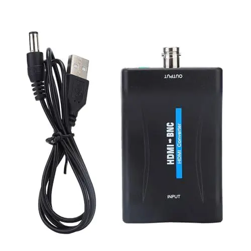 Produktbild: zu BNC Composite Videosignalkonverter, Adapter Composit für -Videowiedergabe in Regulären Fernsehern, VHS-Aufzeichnern/Videoplayern, DVD-Recordern