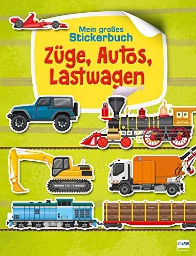 Produktbild: Züge, Autos, Lastwagen: Mein großes Stickerbuch