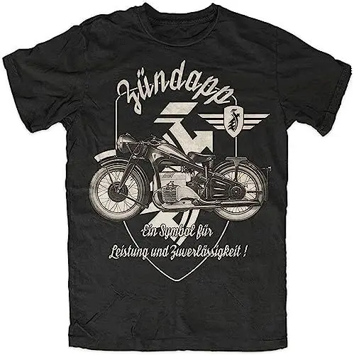 Produktbild: Zündapp T-Shirt Black k800 ks750 Tandem Bicycle Cult Logo CS 50 ks 80 to Black T-Shirts & Hemden(Small)