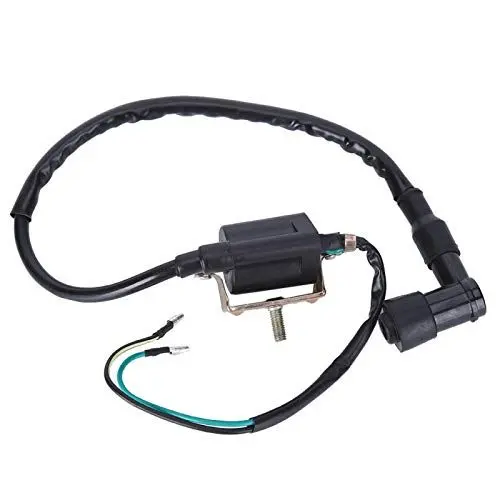 Produktbild: Terisass Zündspule für 50CC 70CC 90CC 110CC 125CC Pit Dirt Bike ATV, Automotive Ignition Coils, Schwarz, 12V, 370mm, 200g, Metall, Kunststoff, Angeschraubt, Motorradkompatibel