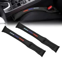 Produktbild: Zueyen 2 PCS Auto Seat Gap Füller Set, PU Faux Leder Auto Seat Spalt Füller, Auto Zubehör Innenraum, Universal Zubehör Soft Pad für Auto Seat (schwarz)