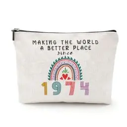 Produktbild: Zueyen Kosmetiktaschen für Frauen, Kleine Make up Tasche mit Metall Reißverschluss, Make up Tasche für Reisen, Geschenke Zum Geburtstag Mädchen (1994)