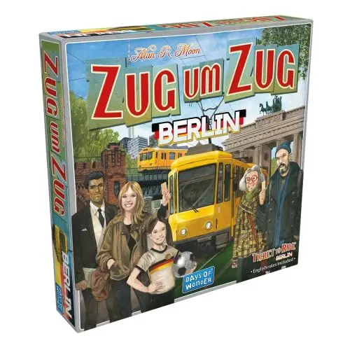 Produktbild: Days of Wonder, Zug um Zug: Berlin, Familienspiel, Brettspiel, 2-4 Spieler, Ab 8+ Jahren, 10-15 Minuten, Deutsch