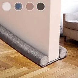 Produktbild: Zugluftstopper für türen 94cm,Türdichtung Luftzugstopper mit Doppeldichtung Zugluftstopper für Tür Noise Blocker Tür Zugluftstopper Windstopper & Türluftstopper (Grau)