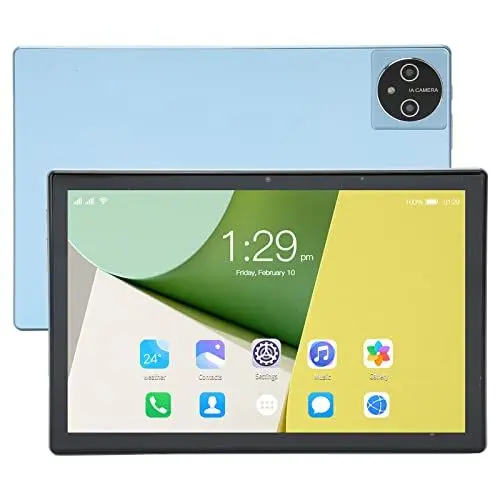 Produktbild: Zunate 4G Anruf Tablet für Android 12, 8 GB RAM, 256 GB ROM, Tragbares Dual SIM Dual Standby Anruf Tablet, 7000 mAh Akku, Dual Kamera, für Alle, Blau (Blau)