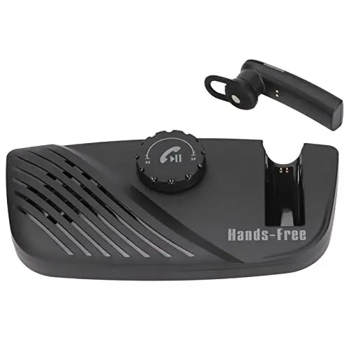 Produktbild: Zunate Auto-Bluetooth-Lautsprecher, Tragbarer Auto-Freisprechlautsprecher, CVC8.0 Dual Noise Cancellation-Technologie mit Kopfhörern, Unterstützt Zwei Handys Gleichzeitig Online