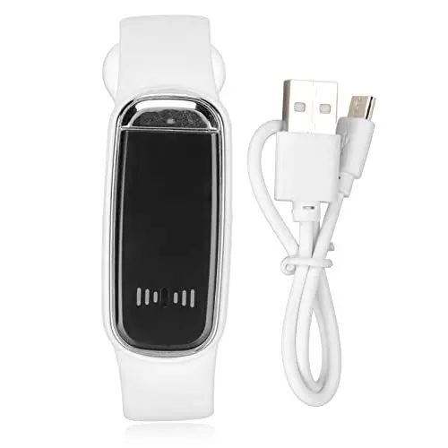 Produktbild: Zunate Digital-Chronograph mit LED-Bildschirm, Wiederaufladbare Stilvolle Elektronische Armbanduhr, Unterstützt 12- oder 24-Stunden-Zeitsystem, für Männer, Frauen, Teenager(Weiß)