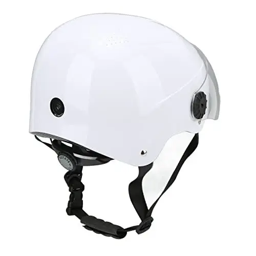 Produktbild: Zunate Intelligenter Fahrradhelm für Erwachsene mit Offenen Stereolautsprechern, WLAN-Bluetooth-Straßen-Smart-Fahrradhelm für Männer und Frauen mit Dashcam und Visier, AI-Sprachkommunikationshelm