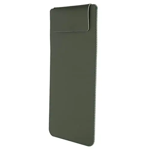 Produktbild: Zunate Kabellose Tastaturhülle, 30 X 14 X 1 cm, PU Leder, Tablet Tastaturhülle, Reisetasche, Tragbare Kabellose Tastaturtasche, für Magic Keyboard 2(Grün+Silber)