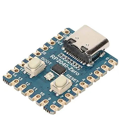 Produktbild: Zunate Mikrocontroller Entwicklungsboard, PCB RP2040 Zero Entwicklungsboard, Dual Core Prozessor, 29 GPIO Pins, USB C Schnittstelle, Unterstützung von C C Plus Plus Python für