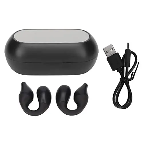 Produktbild: Zunate Open Ear Bluetooth Ohrhörer, S03 Open Ear Kopfhörer, In Ear Bluetooth 5.3 Ohrhörer, ECN Geräuschunterdrückung, Wasserdichtes Headset, Ohrhörer für Sport, Workouts, Laufen,