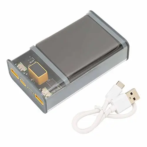 Produktbild: Power Bank, Tragbare 20000-Ah-Powerbank mit LED-Licht, Zwei USB- und 22,5-W-Typ-C-Schnellladung für Smartphones, Eingebauter NTC-Temperatursensor, Notstromversorgung(E39B 20000 mAh)