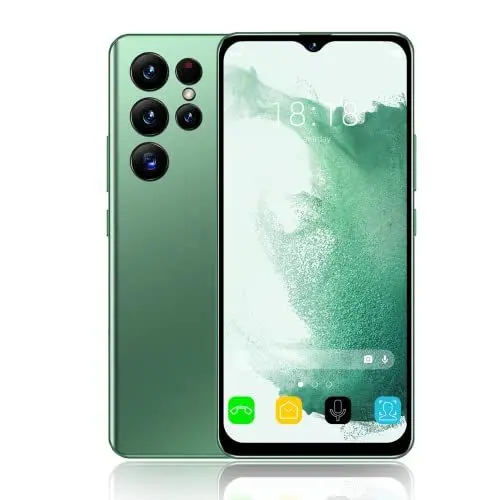 Produktbild: Zunate S22 Ultra 6,4-Zoll-HD-Bildschirm-Smartphone mit Gesichtserkennung, Dual-Karte, Dual-Standby, 3,5-mm-Kopfhöreranschluss, Maximale Unterstützung für Erweiterungen 128 GB, Grün(Grün)