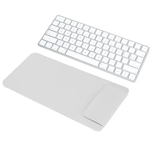 Produktbild: Zunate Tastaturhülle, PU Leder Tastaturhülle, Reisetasche, 30 X 14 X 1 cm, Kabellose Tastatur, Reisetasche, für Magic Keyboard 2(Weiß)