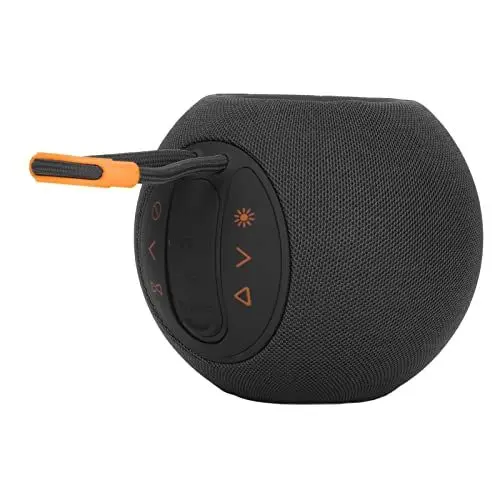 Produktbild: Zunate Tragbarer Bluetooth-Lautsprecher, Drahtloser Bass-Lautsprecher Reiselautsprecher für Computer-Desktop-Handys, Eingebaute 1500-mAh-Lithium-Batterie-Kapazität(Schwarz)