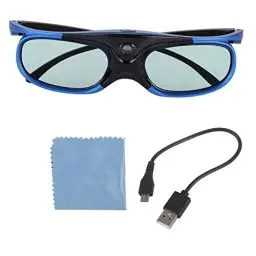 Produktbild: Zunate Universelle Aktive 3D-Shutter-Brille für DLP-Link-3D-Projektoren, Wiederaufladbare 3D-Brille, 1080P-Originallinse mit Hoher Transparenz, 178 ° Breiter Betrachtungswinkel