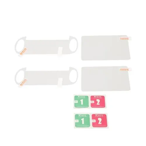 Produktbild: für PS Vita 1000 Displayschutzfolie, 2 Stück 9H Displayschutzfolie aus Gehärtetem Glas und 2 Stück HD Clear PET Rückseitenfolie für PS Vita 1000