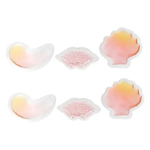 Produktbild: ZUNOXAZ 6 Stücke Wiederverwendbare Gel Eisbeutel für Heiße und Kalte Therapie Flexibles Heiß Kalt Packung für Schmerz und Schwellungsreduktion für und Hautpflege