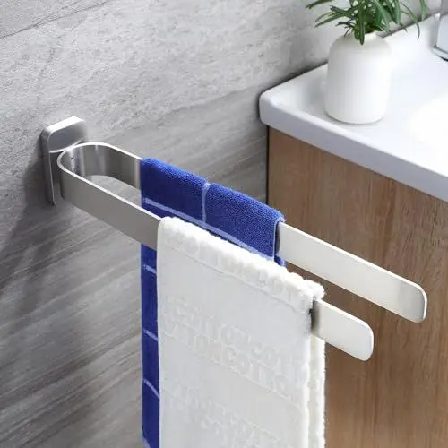 Produktbild: ZUNTO Hohlraumfrei Handtuchhalter Doppelt Edelstahl Handtuchstange, Wand Handtuchhaken Küche Handtuchständer, Badezimmer Badetuchhalter für Bad küche 41cm