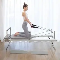 Produktbild: ZUOZHE Pilates Reformer für Zuhause,Pilates-Reformer,Fitnessstudio Faltbar Pilates Reformer Maschine