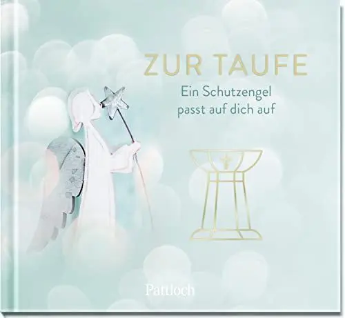 Produktbild: Zur Taufe: Ein Schutzengel passt auf dich auf | Liebevolle Schutzengelwünsche zur Taufe | Kleine Geschenkidee oder Ergänzung zum Taufgeschenk (Geschenke zur Taufe)