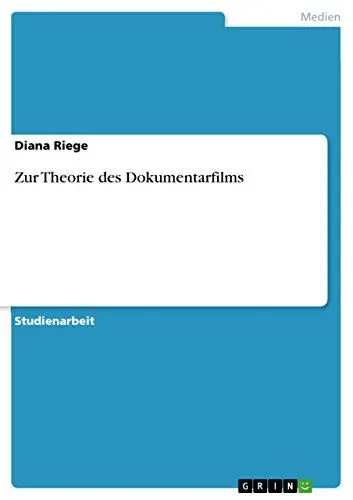Produktbild: Zur Theorie des Dokumentarfilms
