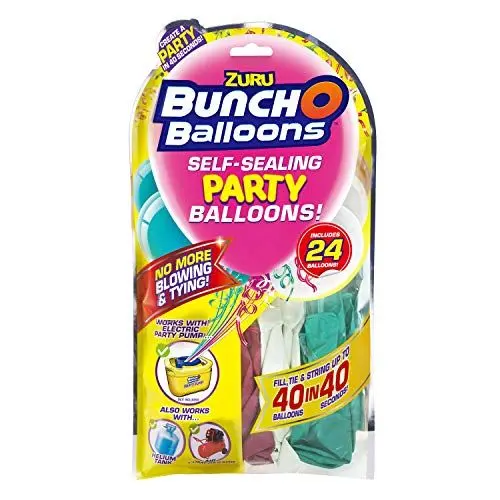 Produktbild: Zuru 51679 - Bunch O Balloons Party, 40 Ballons in 40 Sekunden, Refill Pack mit 24 Ballons und Adapter, 3 fach sortiert, keine Auswahl möglich
