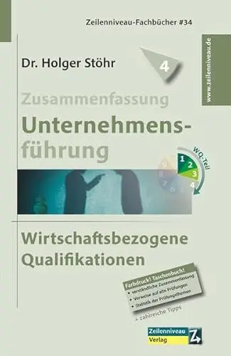 Produktbild: Zusammenfassung Unternehmensführung: Wirtschaftsbezogene Qualifikationen