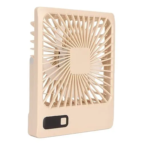 Produktbild: Zusammenklappbarer, Tragbarer Kleiner Tischventilator, Leise 5-Gang-LED-Leistungsanzeige, rutschfeste Basis, für Büro, Wohnheim, Zuhause