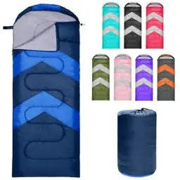 Produktbild: Zusentee Schlafsack 3-4 Jahreszeite für Outdoor Camping Warme Einzelne Erwachsene Wasserdicht Leichter Ultraleicht Schlafsack für Erwachsene Kinder Camping Wandern, Reise, Marineblau