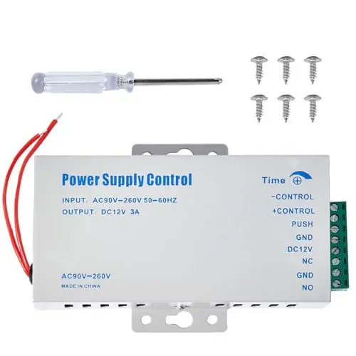 Produktbild: Zutrittskontrolle Stromquelle, Netzteil Tür System Netzschalter AC 110-240V auf DC12v 3A für Tür-Zugangskontrollsystem, Videoglocke, elektrische Angriffsschloss, Bolzenschloss, Elektromagnetschloss