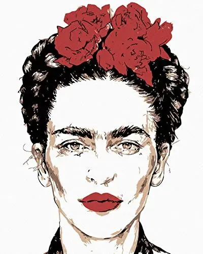 Produktbild: ZUTY 793203, Malen nach Zahlen-FRIDA KAHLO 80x100 cm mit Keilrahmen (bereits gespannt)