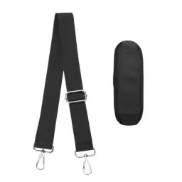 Produktbild: ZUYIST 150cm Taschengurt Schwarz mit Dickem Anti-rutsch Polster, 3,8cm Breit Taschengurte zum Wechseln, Verstellbare Schultergurt für Taschen, Schulterriemen für Taschen Umhängetasche Handtaschen