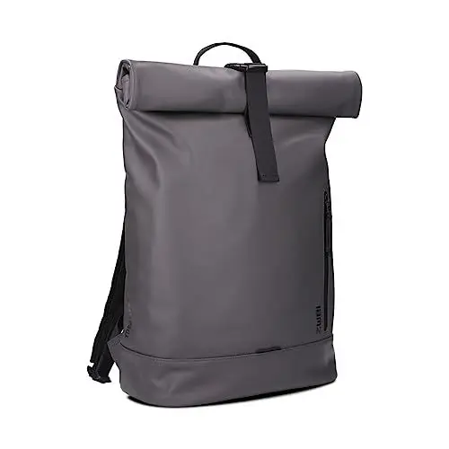 Produktbild: Zwei wasserfester Rolltop-Rucksack CARGO CAR250 Laptop-Rucksack 12/15 L leichter Tagesrucksack aus Hydroflex, Schlüsselband, gepolsterte Fächer, Flaschenhalterung, sportlich modern (stone)