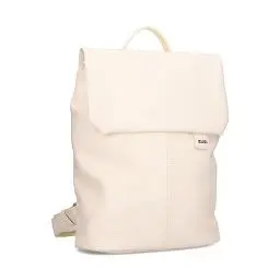 Produktbild: Zwei Damen City-Rucksack Mademoiselle.M MR13 Tagesrucksack 7 Liter, gepolstertes Laptopfach, Magnet-Verschlussklappe, Hauptfach mit Reißverschluss, Rückenpolsterung, klassisch-elegant (off-white)