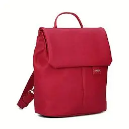 Produktbild: Zwei Damen City-Rucksack Mademoiselle.M MR8 4 Liter klassisch-eleganter Damenrucksack, Magnet-Verschlussklappe, Hauptfach mit Reißverschluss, gepolstertes Trennfach, Rückenpolsterung (lipstick)